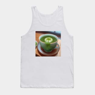 Matcha Green Tea Cup Japan Tank Top